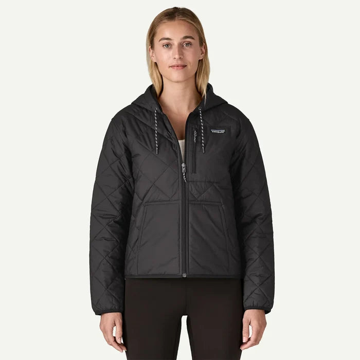 Women's Diamond Quilted Bomber Hoody