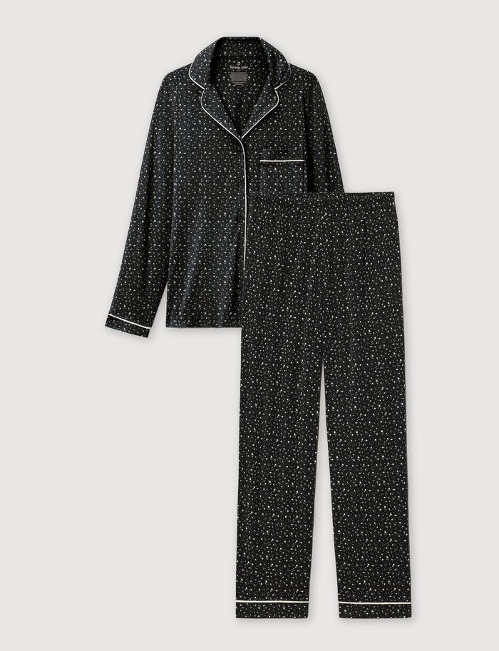 Black Confetti Stars / XS (0-2)