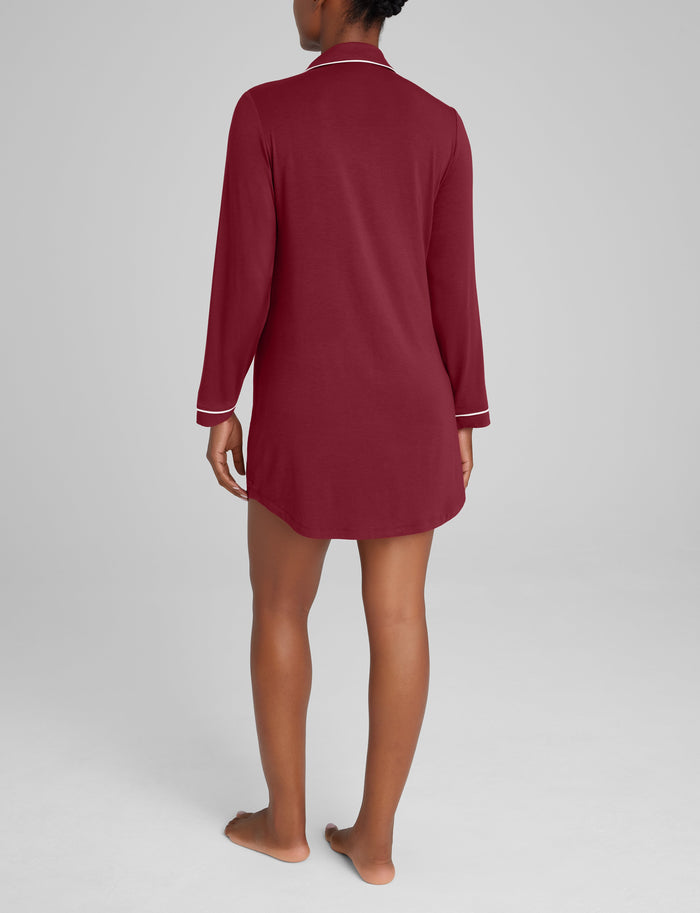 Women's Downtime Night Shirt::Rhubarb