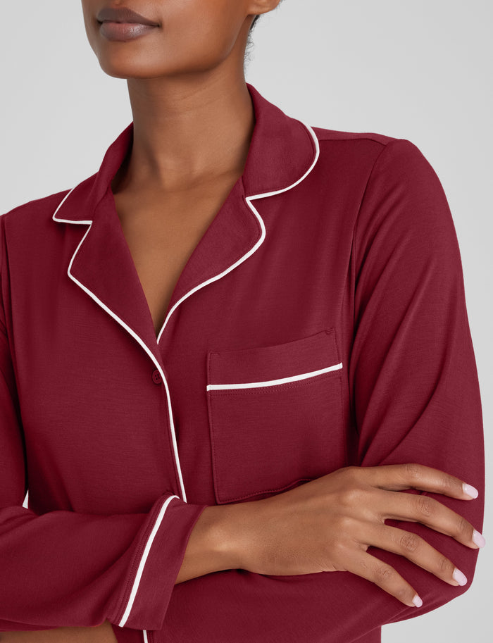 Women's Downtime Night Shirt::Rhubarb