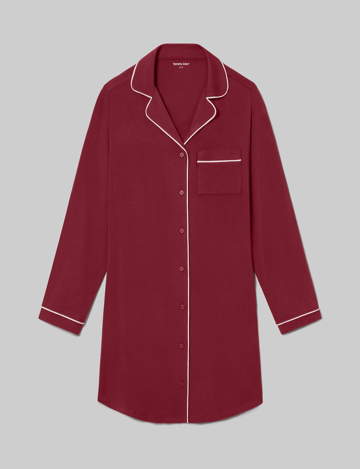 Women's Downtime Night Shirt::Rhubarb::Swatch