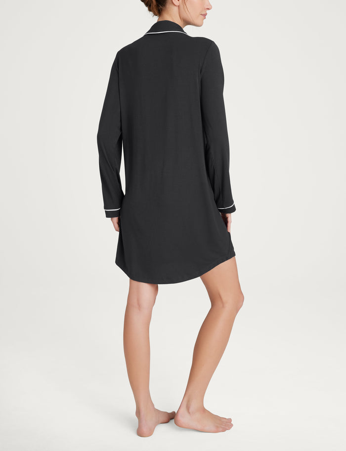 Women's Downtime Night Shirt::Black