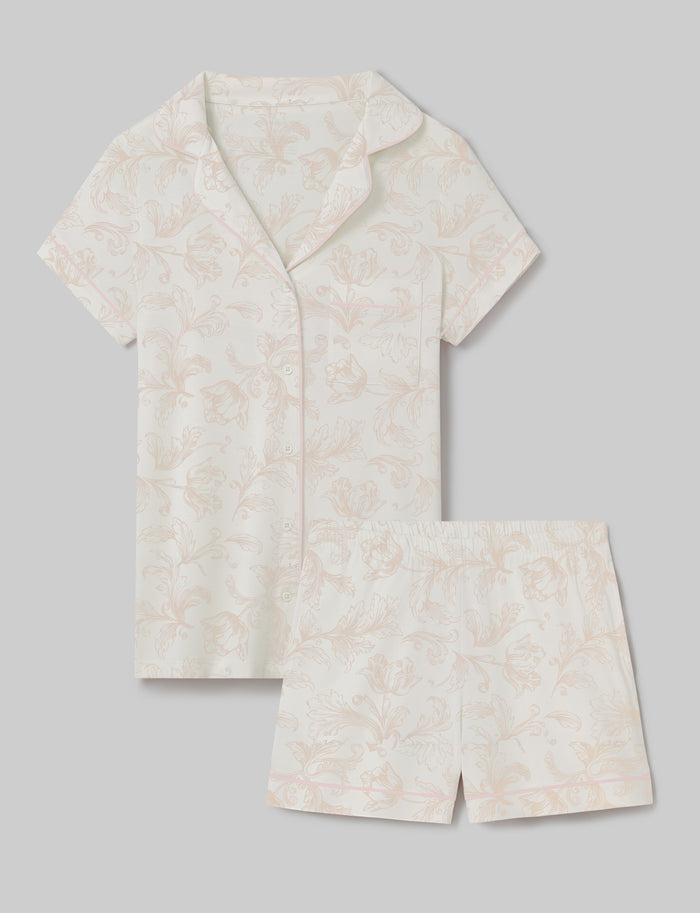 Coconut Milk Baroque Floral / XS (0-2)