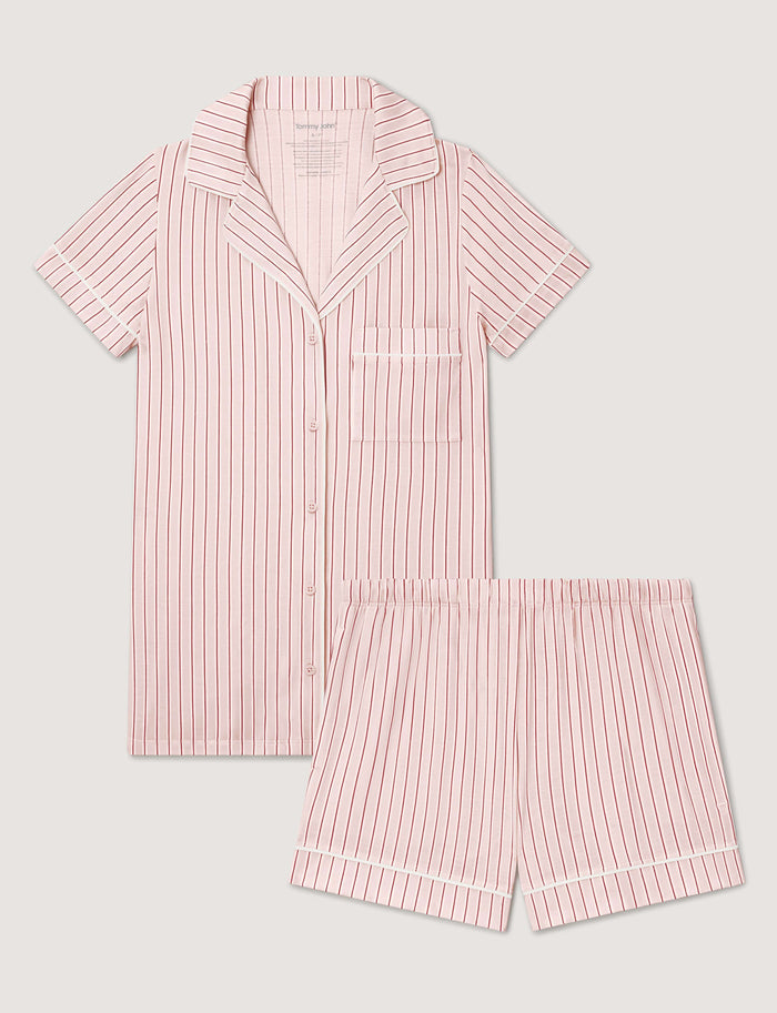 Rosewater Vertical Stripe / XS (0-2)