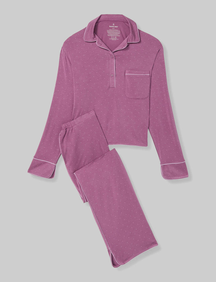 Argyle Purple Mini Polka Dot / XS (0-2)
