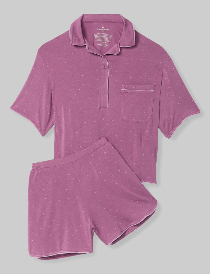 Argyle Purple Mini Polka Dot / XS (0-2)