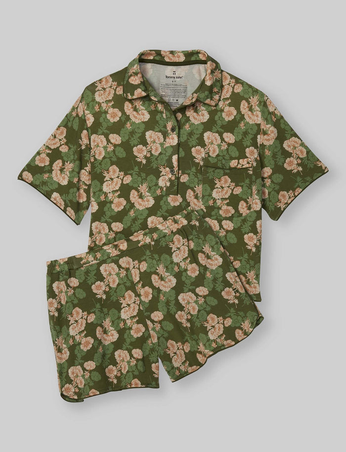 Green Shadow Floral / XS (0-2)