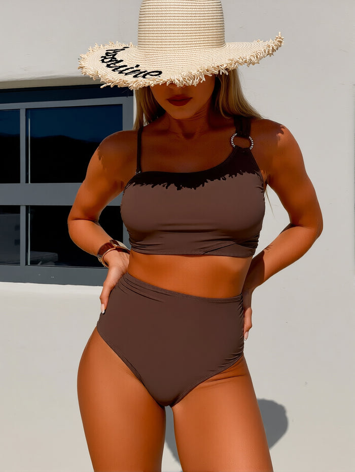 Women's High Waisted Bikini Sets Sporty Two Piece Swimsuits Bathing Suits