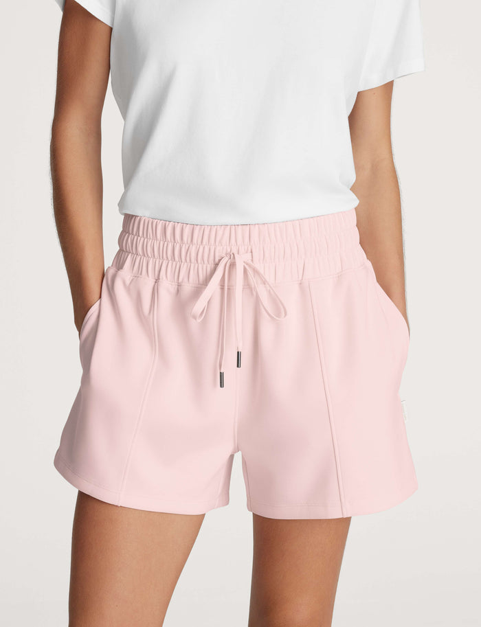 Women's Luxe Traveler Knit Short::Rosewater