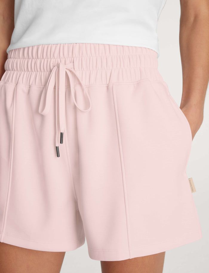 Women's Luxe Traveler Knit Short::Rosewater