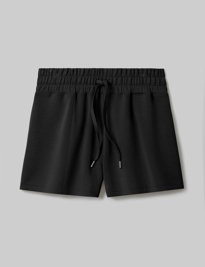 OLD::Women's Luxe Traveler Knit Short::Black::Swatch