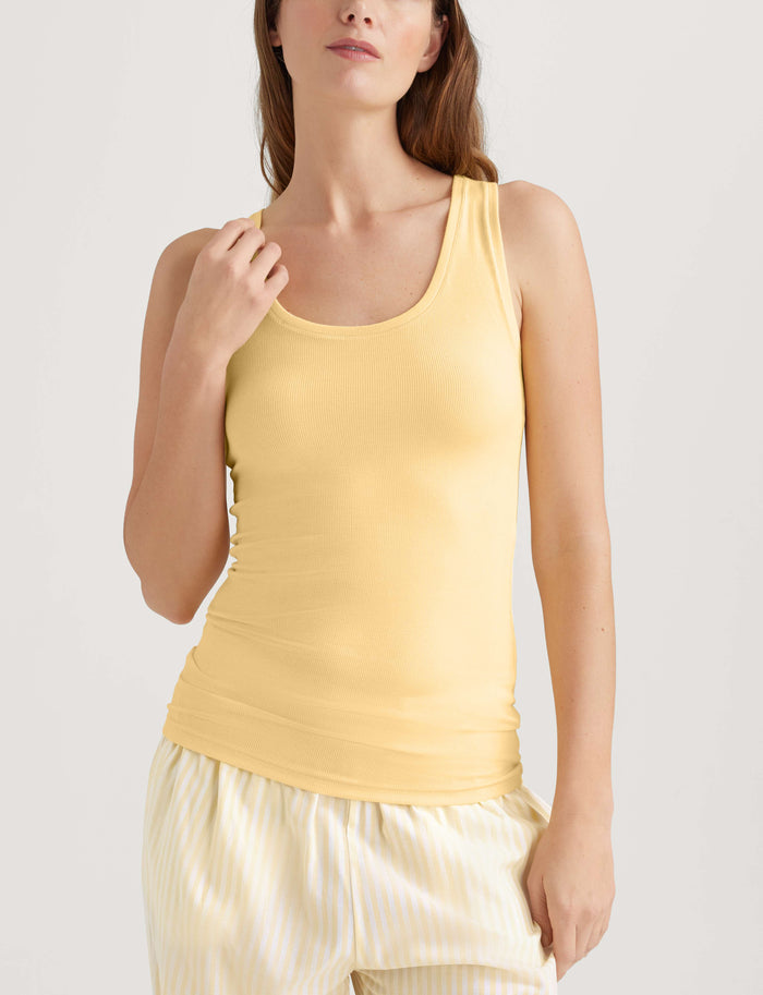 Women's Pointelle Rib Camisole::Golden Haze