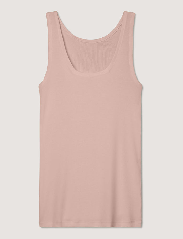 Women's Micro Rib Fitted Tank::Cameo Rose::Swatch