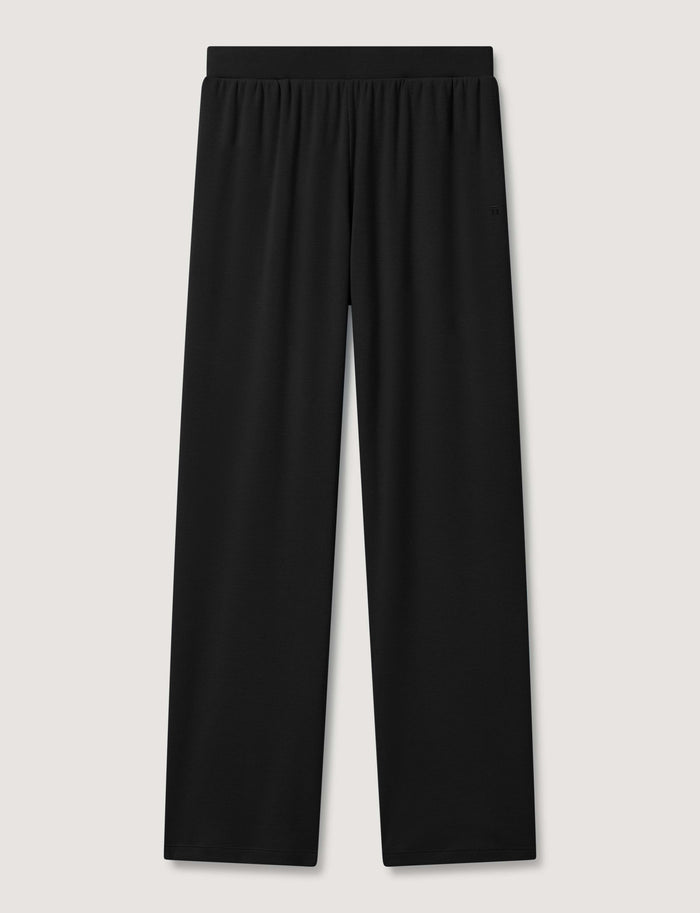 Women's Micro Rib Lounge Pant::Black::Swatch