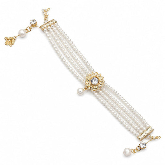 Women's Multi-Layer Pearl Choker Necklace