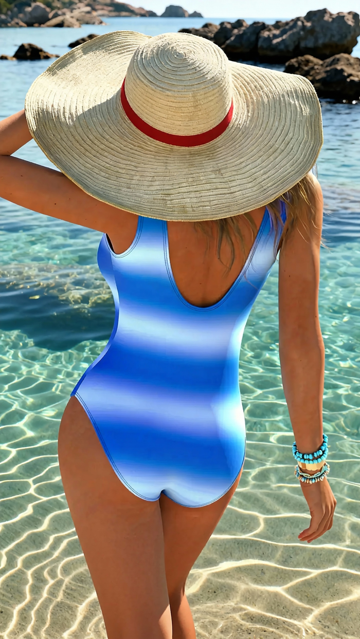 Women's One Piece Swimsuits Tummy Control Ruched Bathing Suit 1 Piece Swimwear