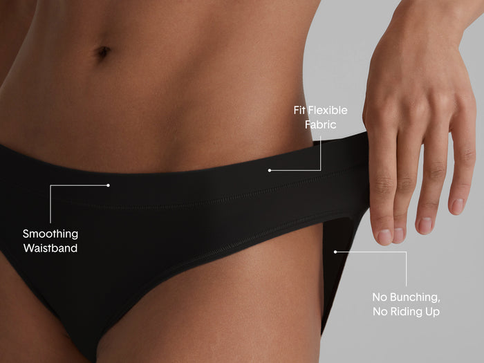 Women's One-Size Bikini::Black