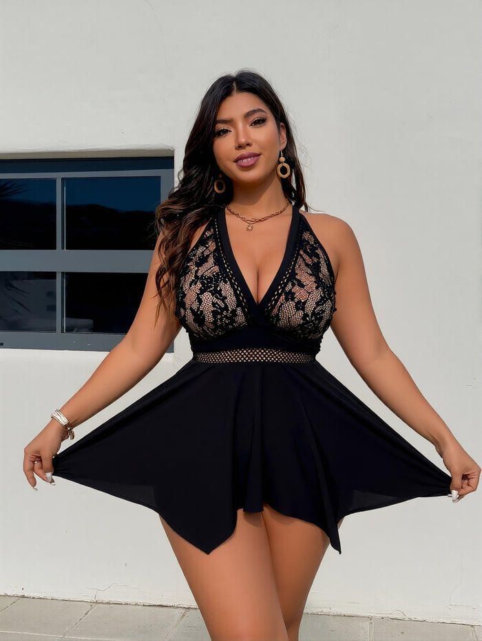 Women's Plus Size High Waisted Bikini - Two Piece Swimsuit with Skirt 2026 Tummy Control Bathing Suit