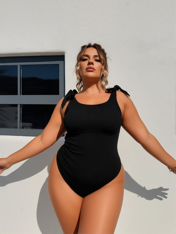 Womens Plus Size One Piece Swimsuit- Tummy Control Bathing Suit Full Coverage Swimwear