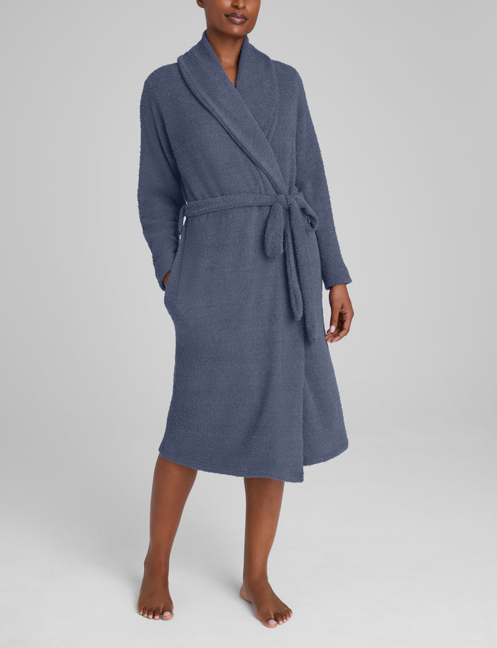 Women's Plush Robe::Nightshadow Blue