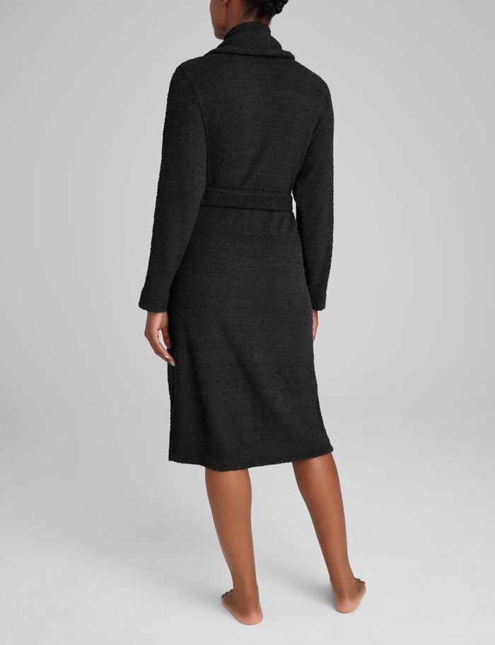 Women's Plush Robe::Black