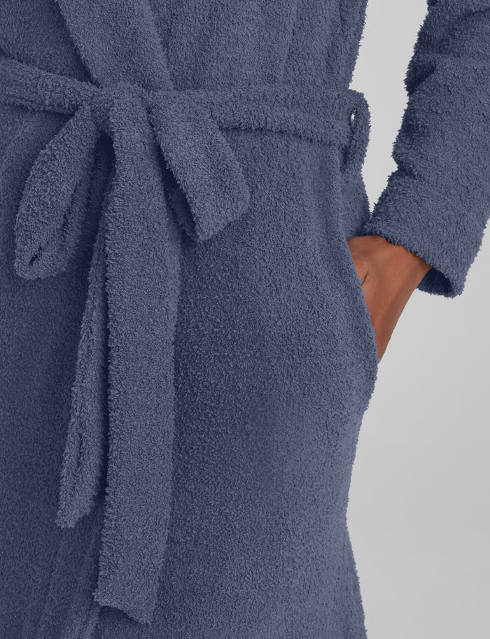 Women's Plush Robe::Nightshadow Blue