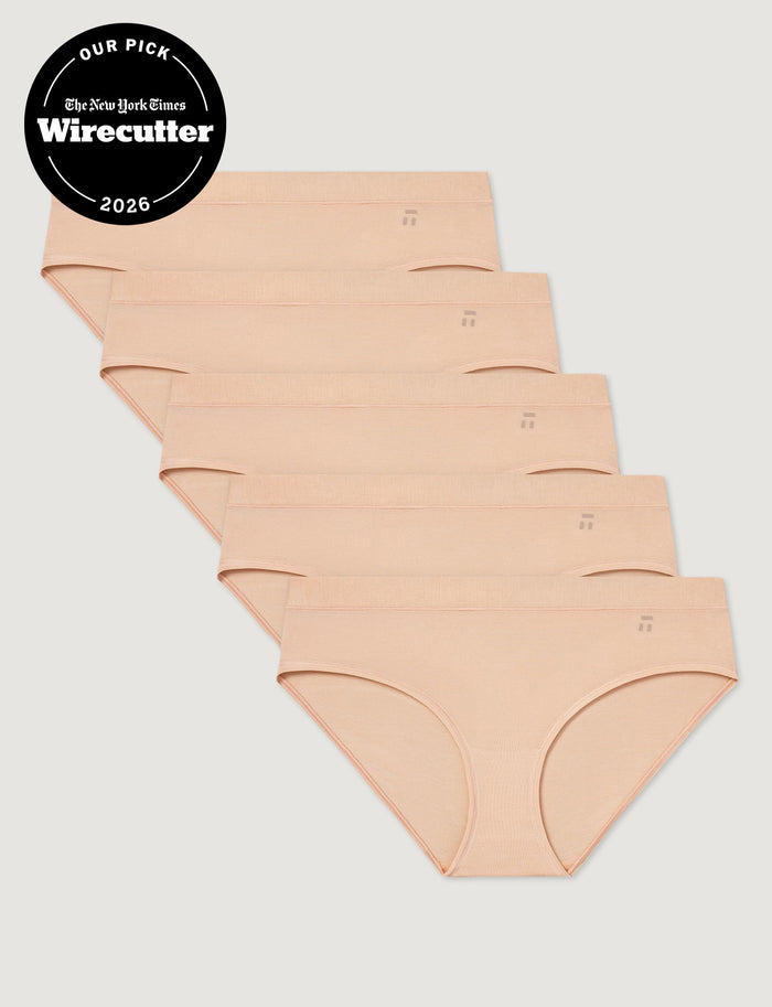 Women's Second Skin Brief (5-Pack)::Maple Sugar