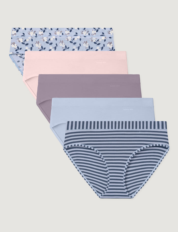 Camellias/Rosewater/Nirvana/Halogen Blue/Stripe / XS (0-2)