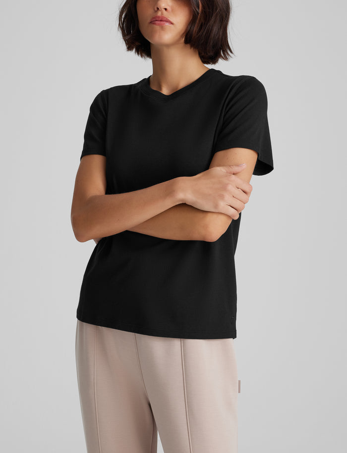 OLD::Women's Second Skin Crew Neck Tee::Black
