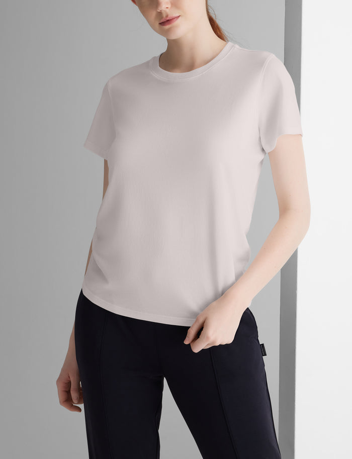 Women's Second Skin Crew Neck Tee::Ashes of Roses