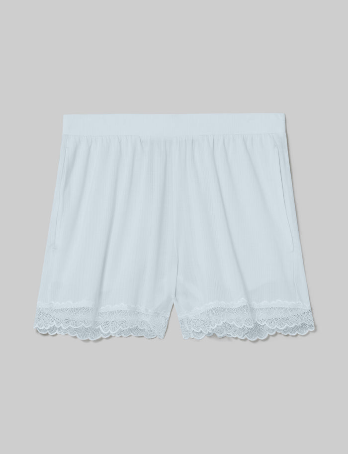 Women's Second Skin Luxe Rib Lace Short::Ice Melt Luxe::Swatch
