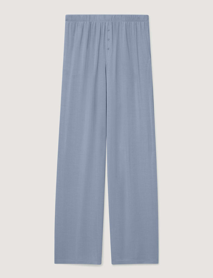 Women's Second Skin Luxe Rib Pant::Blue Blizzard Luxe::Swatch
