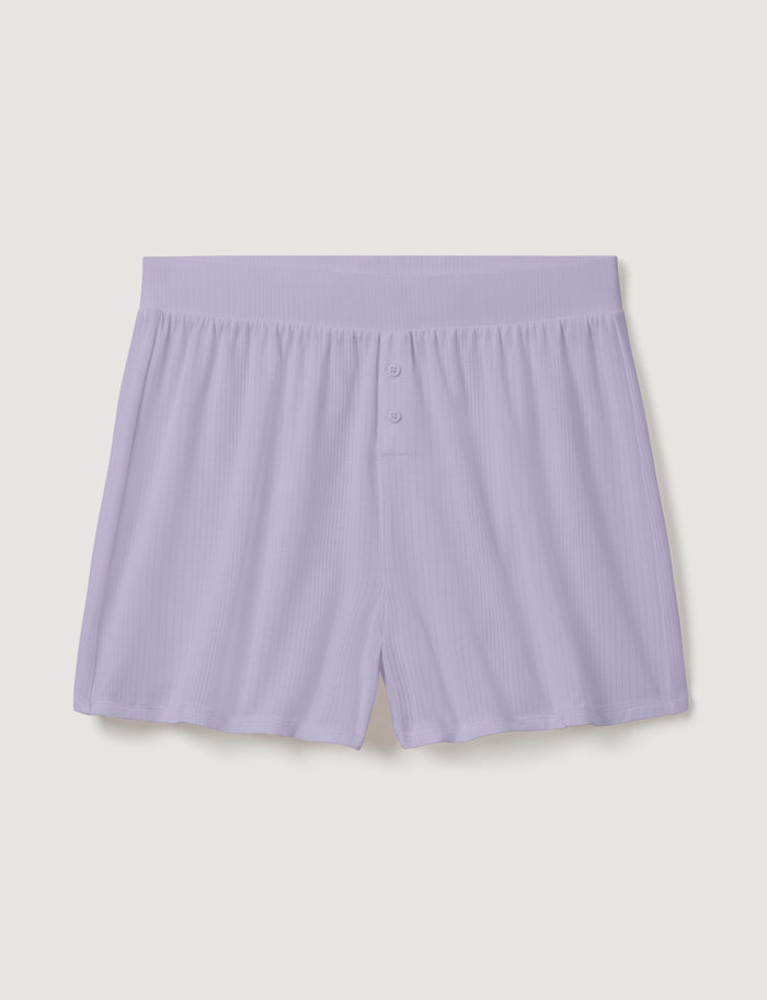 Women's Second Skin Luxe Rib Short::Orchid Petal Luxe::Swatch