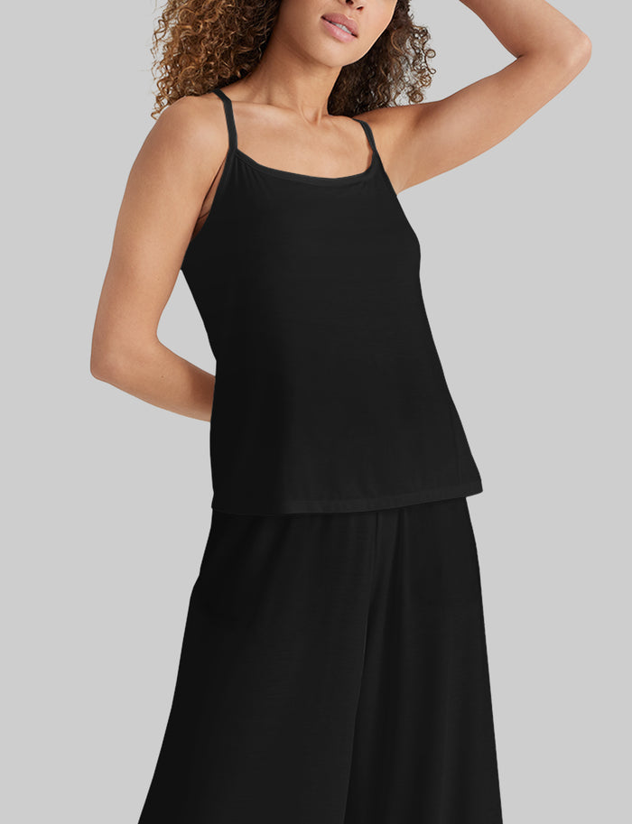 Women's Second Skin Racerback Sleep Tank::Black