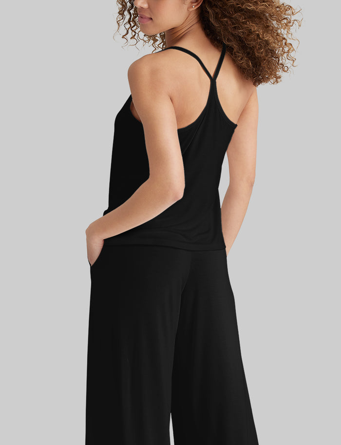 Women's Second Skin Racerback Sleep Tank::Black