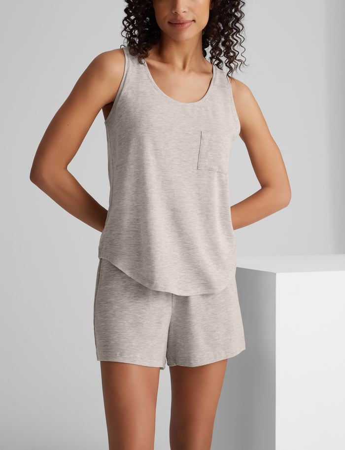 OLD::Women's Second Skin Sleep Pocket Tank::Dove Heather