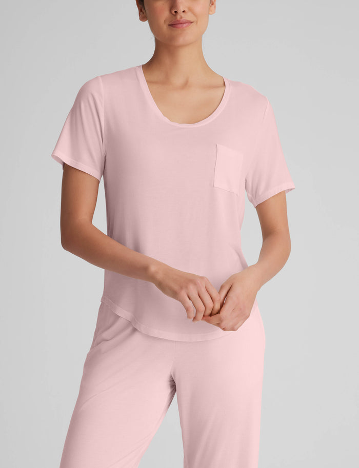 Women's Second Skin Sleep Pocket Tee::Lotus