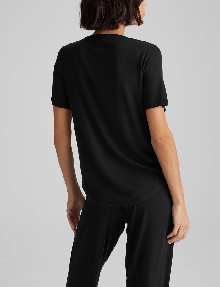 OLD::Women's Second Skin Sleep Pocket Tee::Black