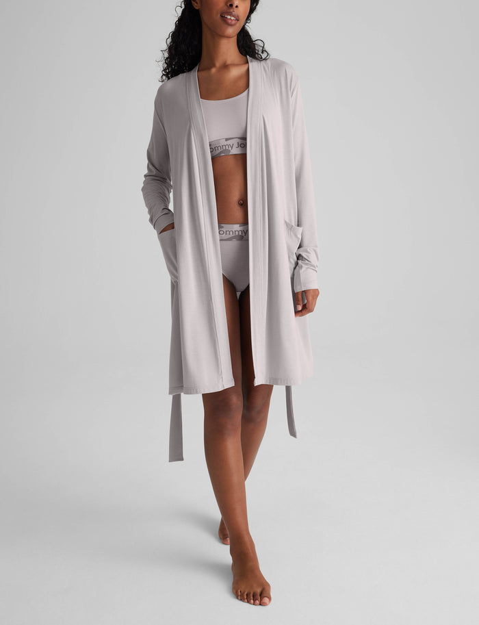 Women's Second Skin Sleep Robe::Ashes of Roses