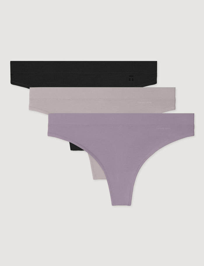 Women's Second Skin Thong (3-Pack)
