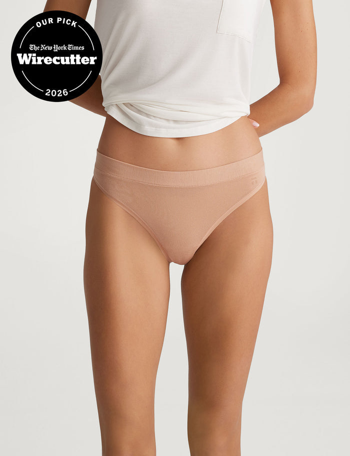 Women's Second Skin Thong::Maple Sugar