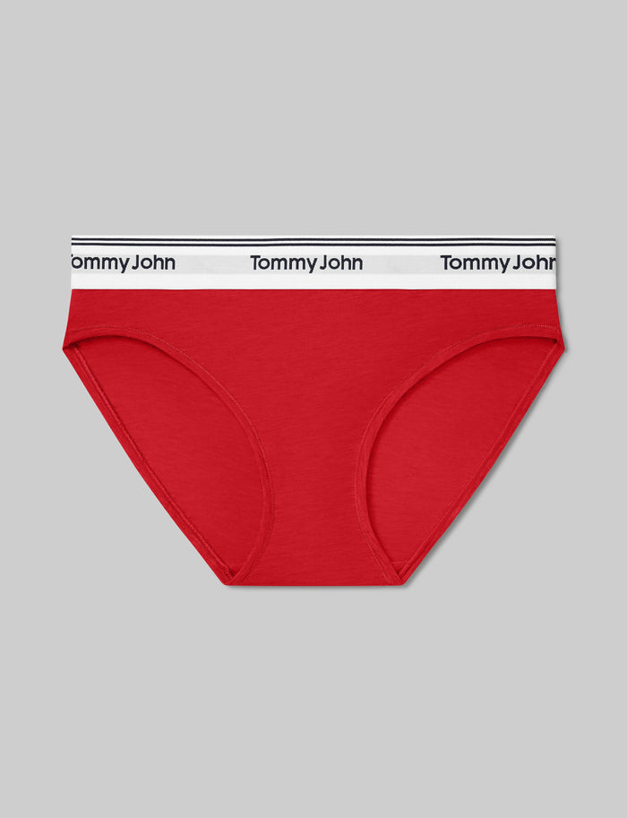 Women's Signature Cotton Bikini::High Risk Red::Swatch
