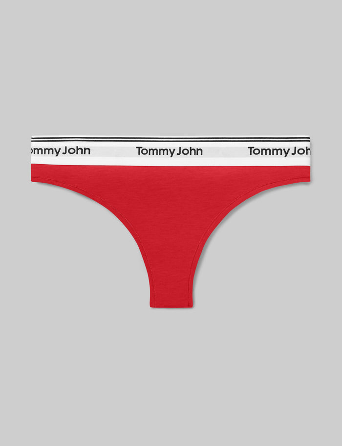 Women's Signature Cotton Thong::High Risk Red::Swatch