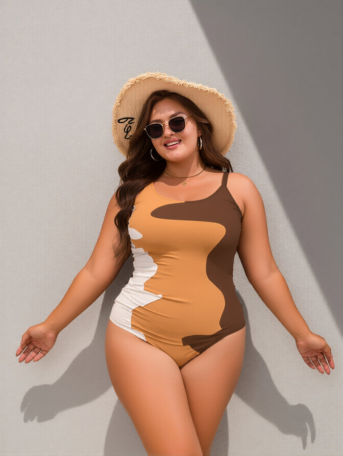Womens Tummy Control Bathing Suit Modest One Piece Swimsuits Slimming Scoop Neck Neon 2026 Swim Suit