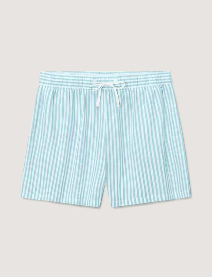 Women's Woven High Rise Short::Clearwater Coastal Stripe::Swatch