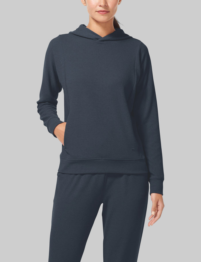 Women's Zen Waffle Hoodie::Night Sky