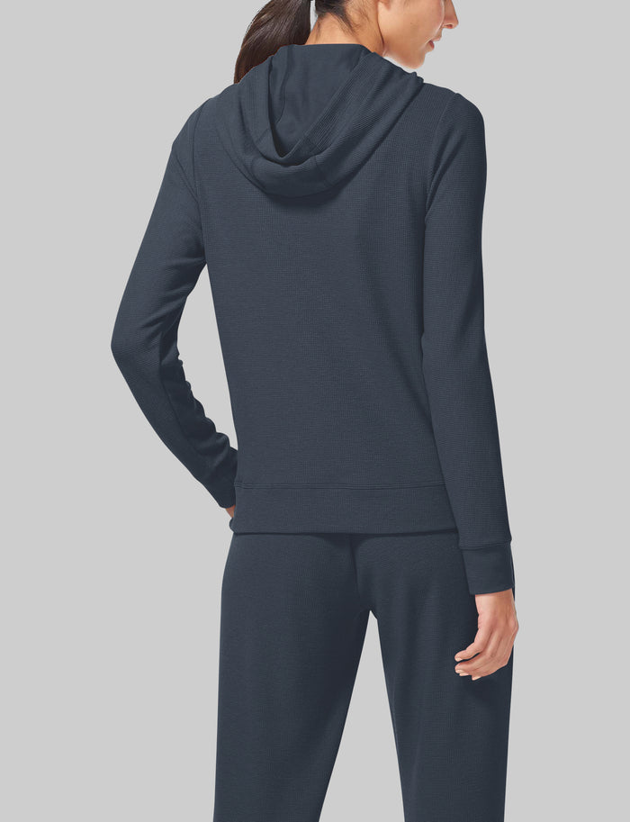 Women's Zen Waffle Hoodie::Night Sky