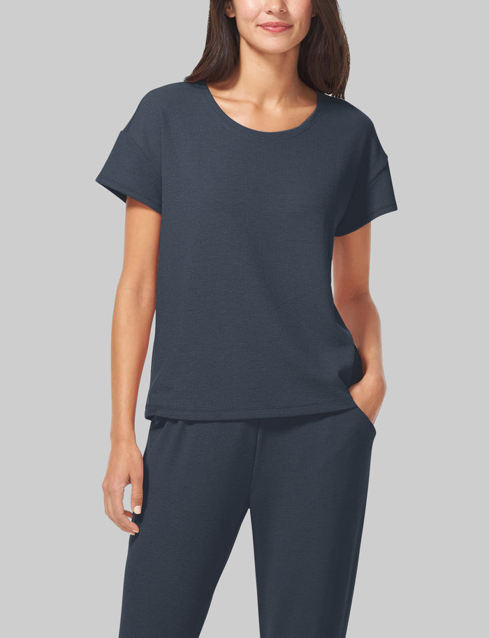 Women's Zen Waffle Tee::Night Sky