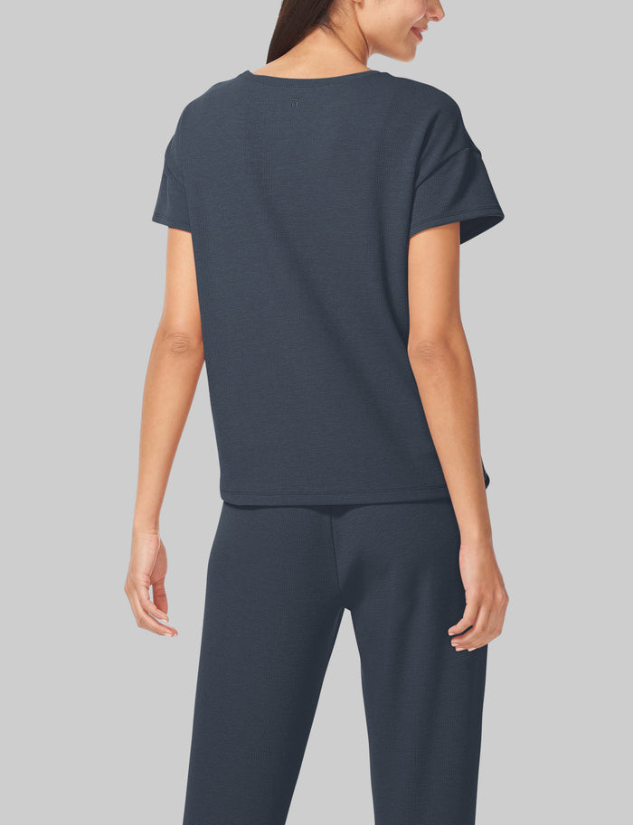 Women's Zen Waffle Tee::Night Sky