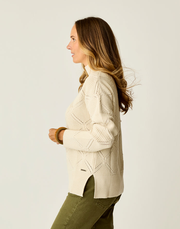 Woodward Allover Sweater: Birch
